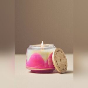 Anthropologie Mini Gather Candle Strawberry & Blonde Wood